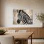 Zebra in sanfter Eleganz, Kunstdruck oder Leinwandbild