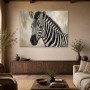 Zebra in sanfter Eleganz, Kunstdruck oder Leinwandbild