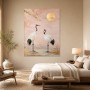 Zarte Kraniche im Morgenlicht, Leinwand oder Fine Art Print