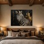Elegantes Zebra Motiv als Leinwand oder Fine Art Print