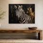 Elegantes Zebra Motiv als Leinwand oder Fine Art Print
