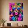 Leopard mit Sonnenbrille als Modernes Wandbild oder Acrylbild