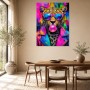 Leopard mit Sonnenbrille als Modernes Wandbild oder Acrylbild