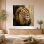 Majestätischer Löwe als Leinwand oder Acrylbild