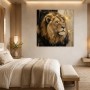Majestätischer Löwe als Leinwand oder Acrylbild