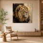 Majestätischer Löwe als Leinwand oder Acrylbild