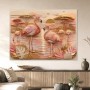 Flamingo Sonnenuntergang als Wandbild oder Kunstdruck