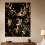 Elegantes Hirschmotiv als Poster oder Acryl mit Goldakzenten