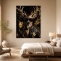 Elegantes Hirschmotiv als Poster oder Acryl mit Goldakzenten