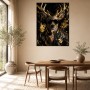 Elegantes Hirschmotiv als Poster oder Acryl mit Goldakzenten