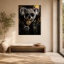 Elegantes Koala Motiv als Poster oder Leinwand mit Goldakzenten
