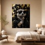 Stylischer Erdmännchen Look als Poster oder Leinwand