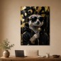 Stylischer Erdmännchen Look als Poster oder Leinwand