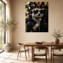 Stylischer Erdmännchen Look als Poster oder Leinwand