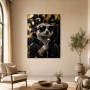 Stylischer Erdmännchen Look als Poster oder Leinwand