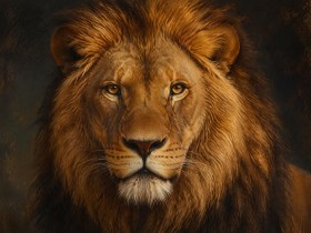 Majestätischer Löwe als Kunstdruck und Wandbild für stilvolle Räume