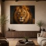 Majestätischer Löwe als Kunstdruck und Wandbild für stilvolle Räume