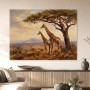 Giraffen in der Savanne, Kunstdruck oder Leinwandbild