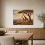 Giraffen in der Savanne, Kunstdruck oder Leinwandbild