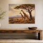 Giraffen in der Savanne, Kunstdruck oder Leinwandbild