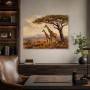 Giraffen in der Savanne, Kunstdruck oder Leinwandbild