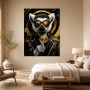 Eleganter Lemur mit Goldbrille als Wandbild oder Fine Art Print
