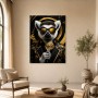 Eleganter Lemur mit Goldbrille als Wandbild oder Fine Art Print
