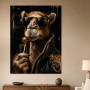 Exotisches Kamel mit Sonnenbrille, Poster oder Leinwand im Luxusstil