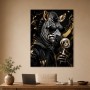 Exotisches Zebra mit Sonnenbrille als Kunstwerk oder Poster