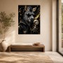 Exotisches Zebra mit Sonnenbrille als Kunstwerk oder Poster