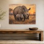 Majestätische Nashörner im Sonnenuntergang, Leinwand und Fine Art Print