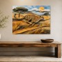 Eleganter Gepard in goldener Savanne, Leinwand oder Fine Art Print