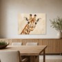 Giraffenporträt als Wandbild oder Kunstdruck mit sanfter Natürlichkeit