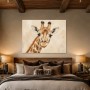 Giraffenporträt als Wandbild oder Kunstdruck mit sanfter Natürlichkeit