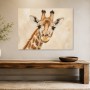 Giraffenporträt als Wandbild oder Kunstdruck mit sanfter Natürlichkeit
