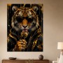 Tiger mit Sonnenbrille als Designer Wandbild und Fine Art Print