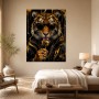 Tiger mit Sonnenbrille als Designer Wandbild und Fine Art Print