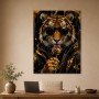 Tiger mit Sonnenbrille als Designer Wandbild und Fine Art Print