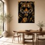 Tiger mit Sonnenbrille als Designer Wandbild und Fine Art Print
