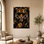 Tiger mit Sonnenbrille als Designer Wandbild und Fine Art Print