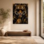 Tiger mit Sonnenbrille als Designer Wandbild und Fine Art Print