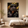 Hipster-Hippo als Modernes Wandbild oder Fine Art Print