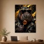 Hipster-Hippo als Modernes Wandbild oder Fine Art Print