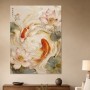 Koi und Lotus als Kunstdruck oder Gallery Print in sanfter Bewegung