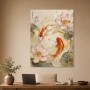 Koi und Lotus als Kunstdruck oder Gallery Print in sanfter Bewegung