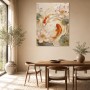 Koi und Lotus als Kunstdruck oder Gallery Print in sanfter Bewegung