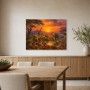 Safari Sonnenuntergang als Leinwand oder Fine Art Print