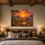 Safari Sonnenuntergang als Leinwand oder Fine Art Print