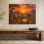 Safari Sonnenuntergang als Leinwand oder Fine Art Print