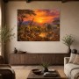 Safari Sonnenuntergang als Leinwand oder Fine Art Print